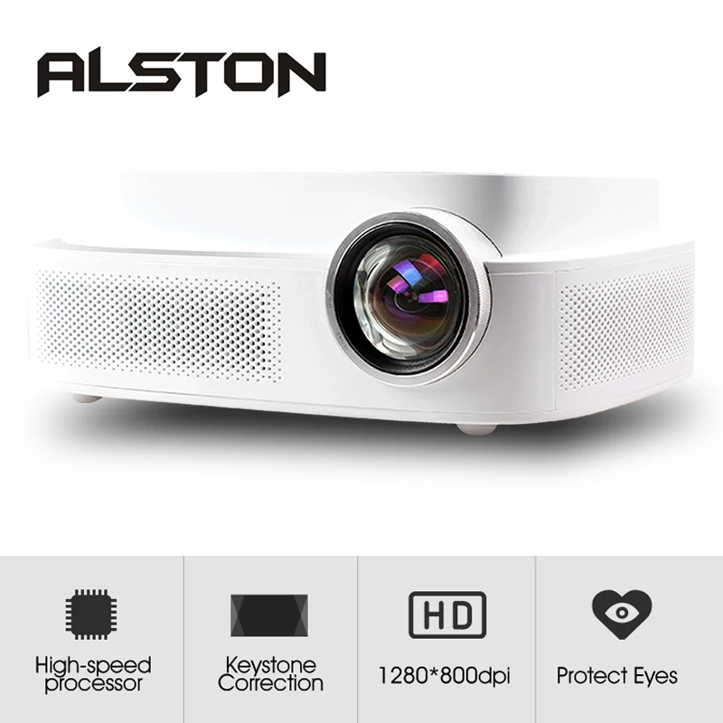 ALSTON Q7 full hd светодиодный проектор 4k HDMI USB AV 1080p портативный проектор для кинотеатра