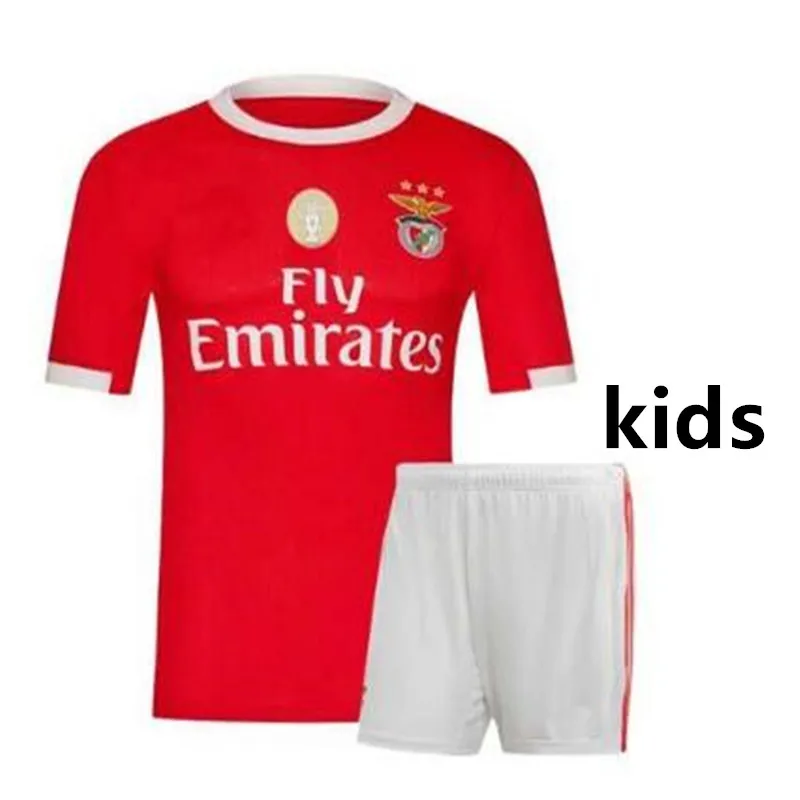Новинка года; Детский комплект; Benfica JONAS; футболка для футбола; 19 20 HOME Out; JOAO FELIX RAFA Pizzi Salvio Raul Jimenez; детская футболка для футбола - Цвет: kids