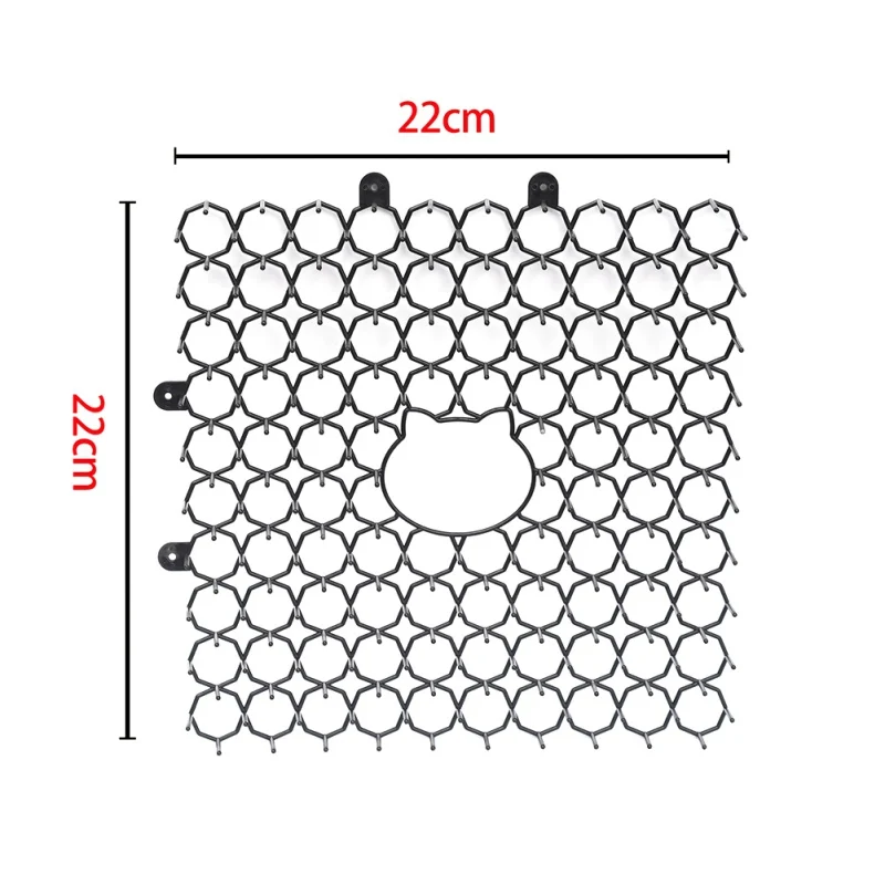 Пластиковый Отпугиватель кошек коврик с шипами для наружной портативной бытовой анти-кошки собаки черные Садовые принадлежности