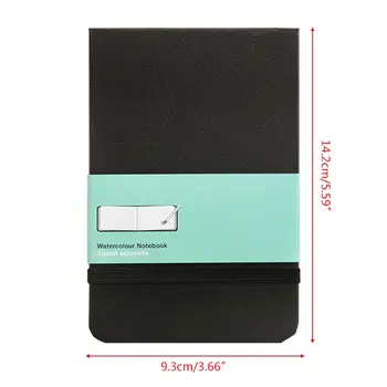 

2020 New PU Leather Cover Watercolor Book A6 Paper Hand Book Hand-painted Sketch Travel Portable Painting Art Supplies