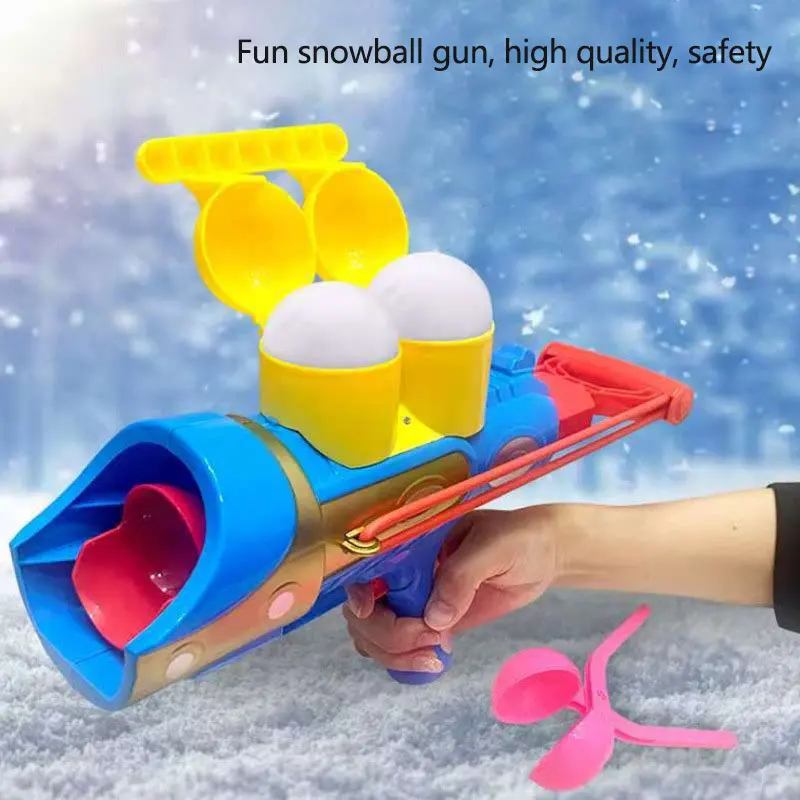 Winter Outdoor Snow Ball Launcher Snowball Slingshot Gun Family Fights Game Toy 2022 New Year Gift Games for Kids | Игрушки и хобби