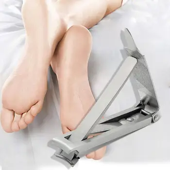 

Ultra-thin Foldable Hand Finger Toe Nail Clipper Nail Cutter Nail Trimmer Clippers 2in1 Nail File Steel Stainless I0E9
