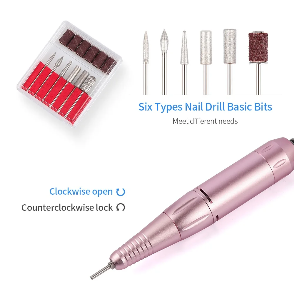 3 in 1 30000RPM Electric Nail Drill Polisher Nail Dust Cleaner Vacuum Suction Machine Nail Gel File Curing Dryer Manicure Device