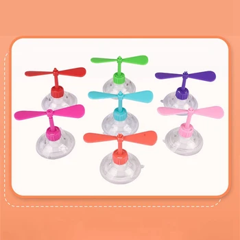 

Pet Dog Cat Outdoor Cap Toy Bamboo Raft Helmet Decorative Accessories Dog Hat Cure Suction Cups Fan Wheel Rotary Random Color