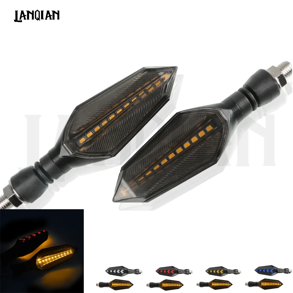 

Universal Motorcycle Turn Signal Flowing Water Flashing Led Light Tail Light For Honda cbr 250r msx 125 vtx 1300 Suzuki gs 500