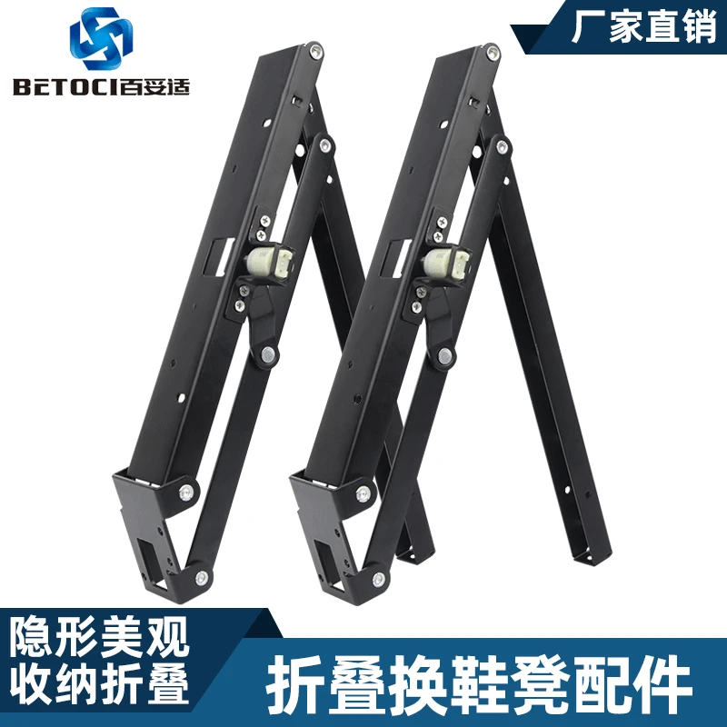 

Recessed Folding Stool Hardware Multi-functional Living Room Wall Mounted Footstool Hidden Folding Stool Hardware Accessories