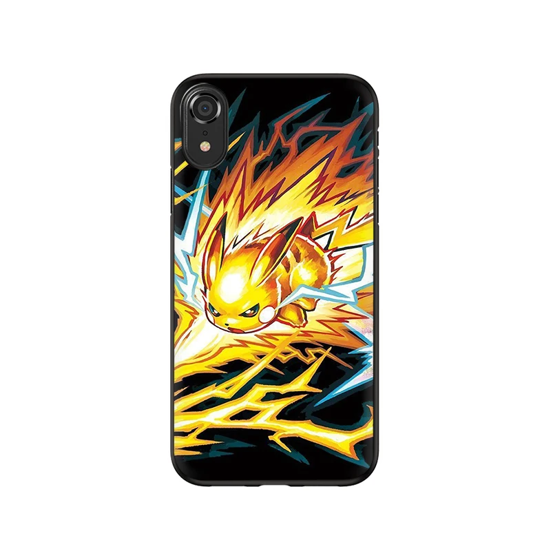 Pocket Monster Покемон Пикачу Мягкий силиконовый чехол для телефона из ТПУ чехол для iPhone 6 6s 7 8 plus X XR XS Max - Цвет: B6