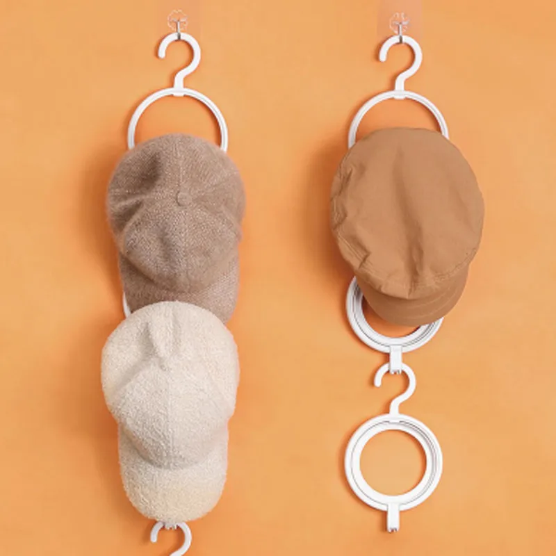 

2PCS Creative Combinable Coat Hook Household Wardrobe Hat Storage Rack Multifunction Round Foldable Door Coat Hook For Bedroom