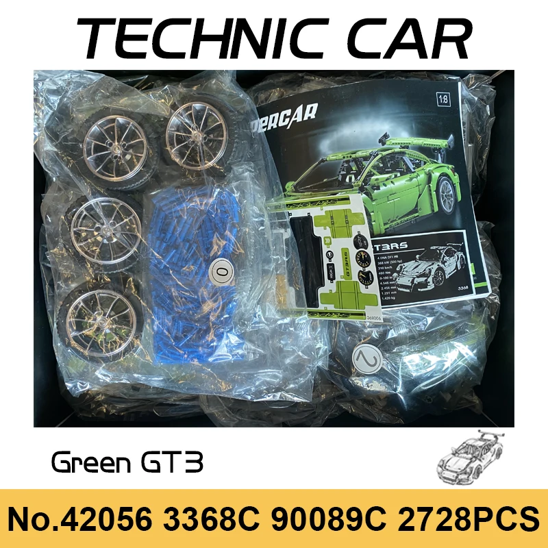DECOOL технический GT RS Супер гоночный телефон с покрытием колеса Детские кубики