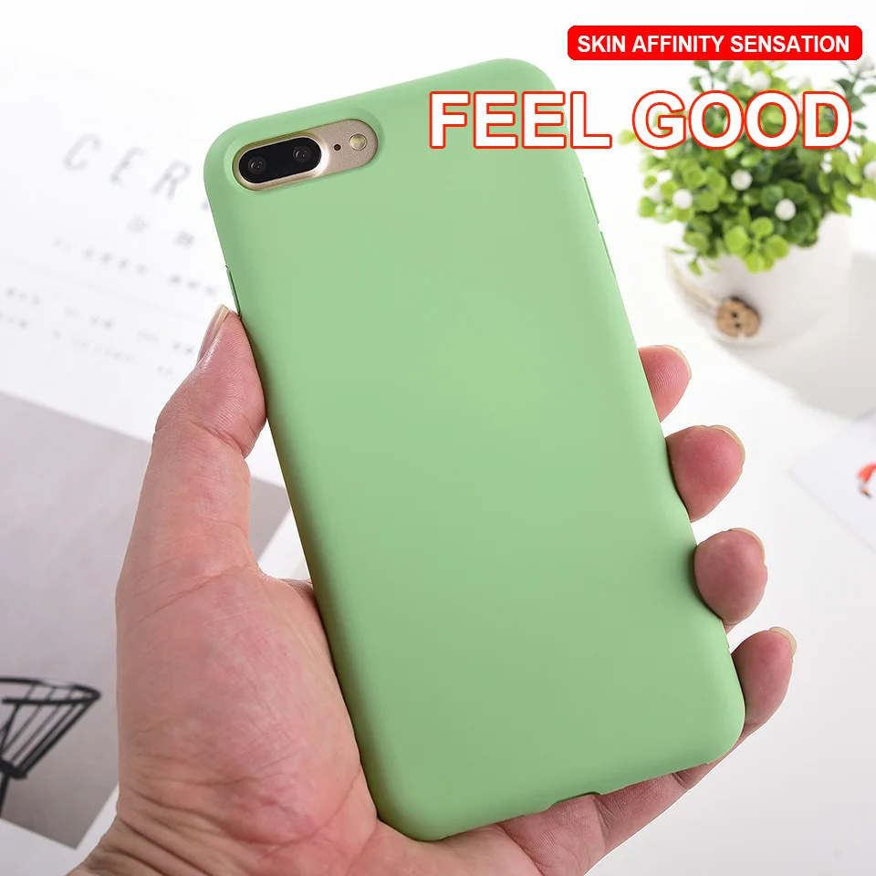 Роскошный чехол из жидкого силикона для Apple iPhone 7 8 6 6S Plus гладкий Чехол 11 Pro Max X XS XR
