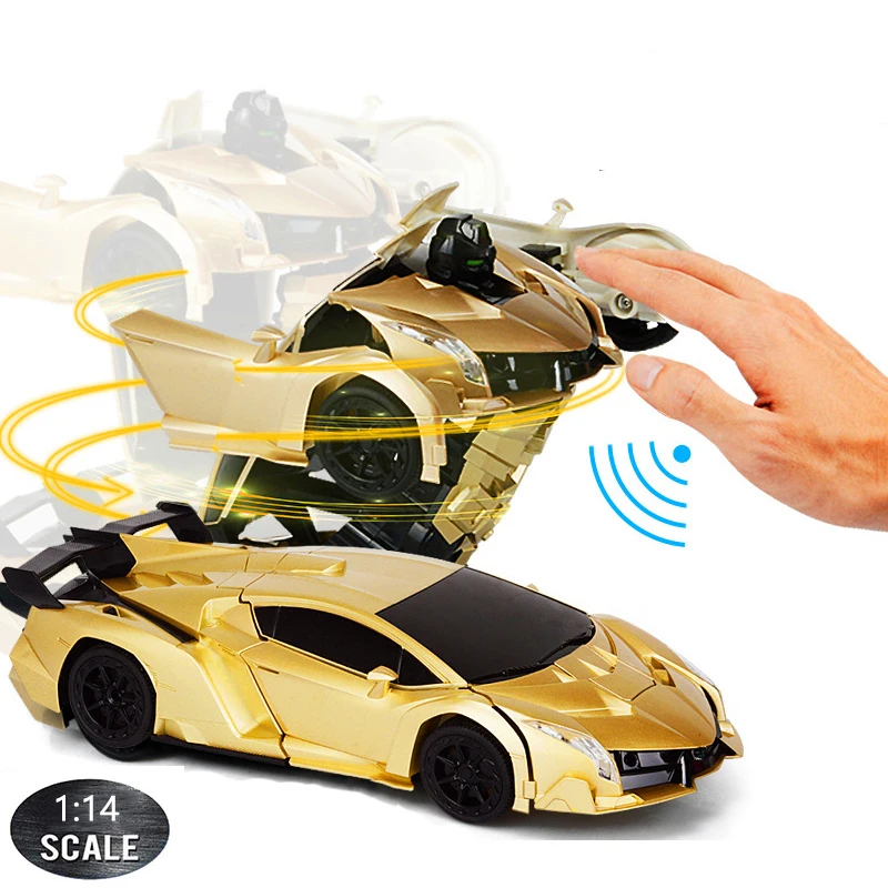 1:14 RC Car 29CM Music 2.4Ghz Induction Transformation Robot Deformation Gesture Sensing Remote Control Car Toy for Children B04 1:14 RC Car 29CM Music 2.4Ghz Induction Transformation Robot Deformation Gesture Sensing Remote Control Car Toy for Children B04