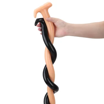 IKOKY 1M Butt Plug Anus Masturbator Silicone G Spot Stimulation Dildo Prostate Massager  Super Long Anal Plug Dilator 5