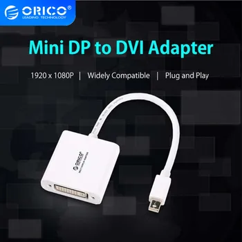 

ORICO DMP3D-WH Mini Displayport to DVI Converters Lighting adapter Projector for MacBook (White)