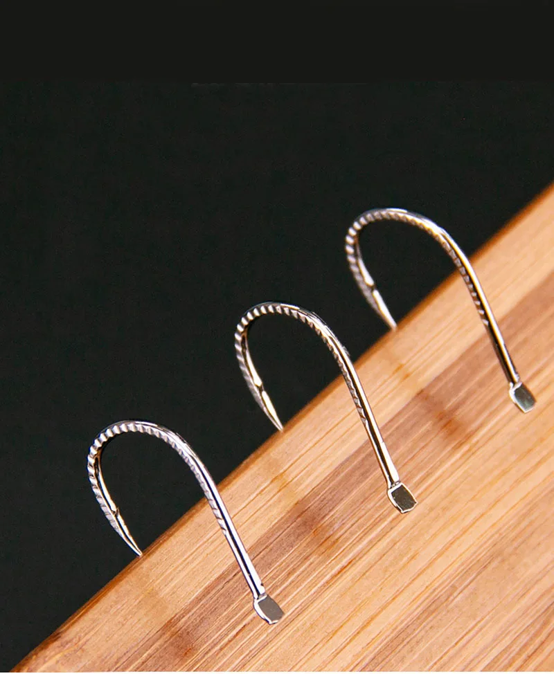 10/20pcs 3#-12# Titanium Alloy Fishing Hooks Single Circle Fishhook Barbed Carp Catfish Fishing Hooks Sea Accessories