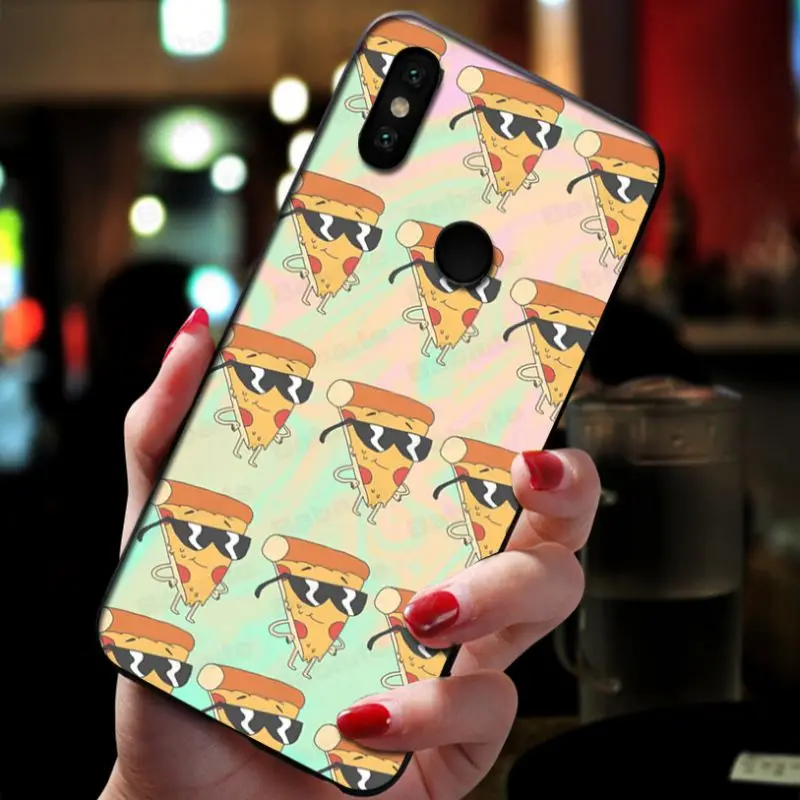 Cat eating Pizza food