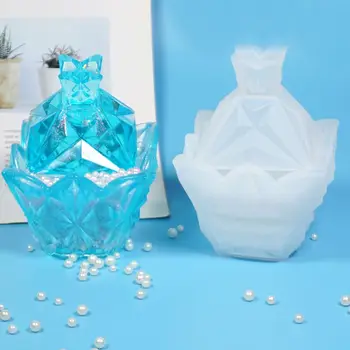

Resin Trinket Box Molds Small Size Silicone Jewelry Box Molds, Epoxy Resin Molds for Jewelry Storage, Candlestick