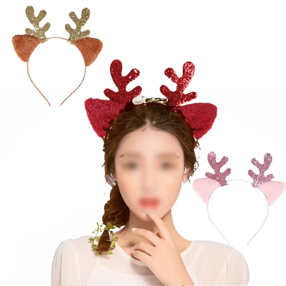 Christmas Hair Accessories That Don't Suck StyleCaster | Pairs Exquisite Christmas  Hair Clips Lovely Antler Hair Headbands 