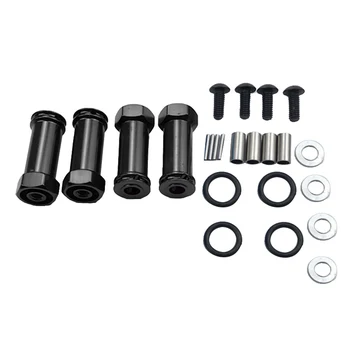 

12Mm Aluminum Wheel Hex Adapters Long 29Mm Extension RC Car Conversion Parts for 1/12 Wltoys 12428 12423 Black