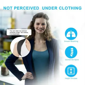 

1 pc Adjustable Posture Corrector Back Brace Support Corset And Prevent Men Brace Belt Supplies Women Postural Orthopedic L W4M9