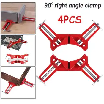 

1/2/4pcs Rugged 90 Degree Right Angle Clamp DIY Corner Clamps Quick Fixed Fishtank Glass Wood Picture Frame Woodwork Right Angle