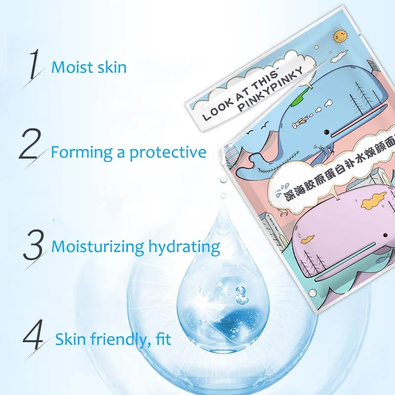 

Hyaluronic Acid Facial Masks Anti-Aging Moisturizing Oil-control Face Mask Women Beauty