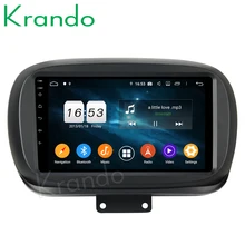 Reproductor multimedia de navegación para radio de coche con bluetooth Krando 7 ”Android 9,Zero para fiat 500X2015 +