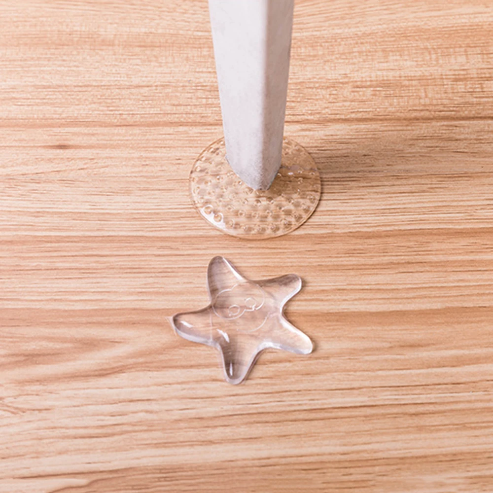 Door Stoppers Wall Protection Safety Shock Absorber Door Handle Bumpers Security PU Transparent Wall Starfish Shape Protectors ► Photo 2/6