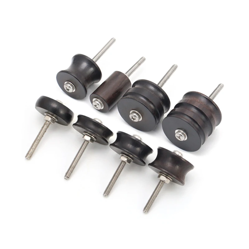 8 Size Leather Edge Electric Polishing Sandalwood Leathers Craft DIY Tools Purple Sandalwood Grinding Head Set leather craft tools