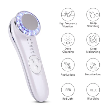 

Electric LED RF Photon Therapy Facial Skin Lifting Rejuvenation Vibration Device Machine EMS Microcurrent Mesotherapy Massager