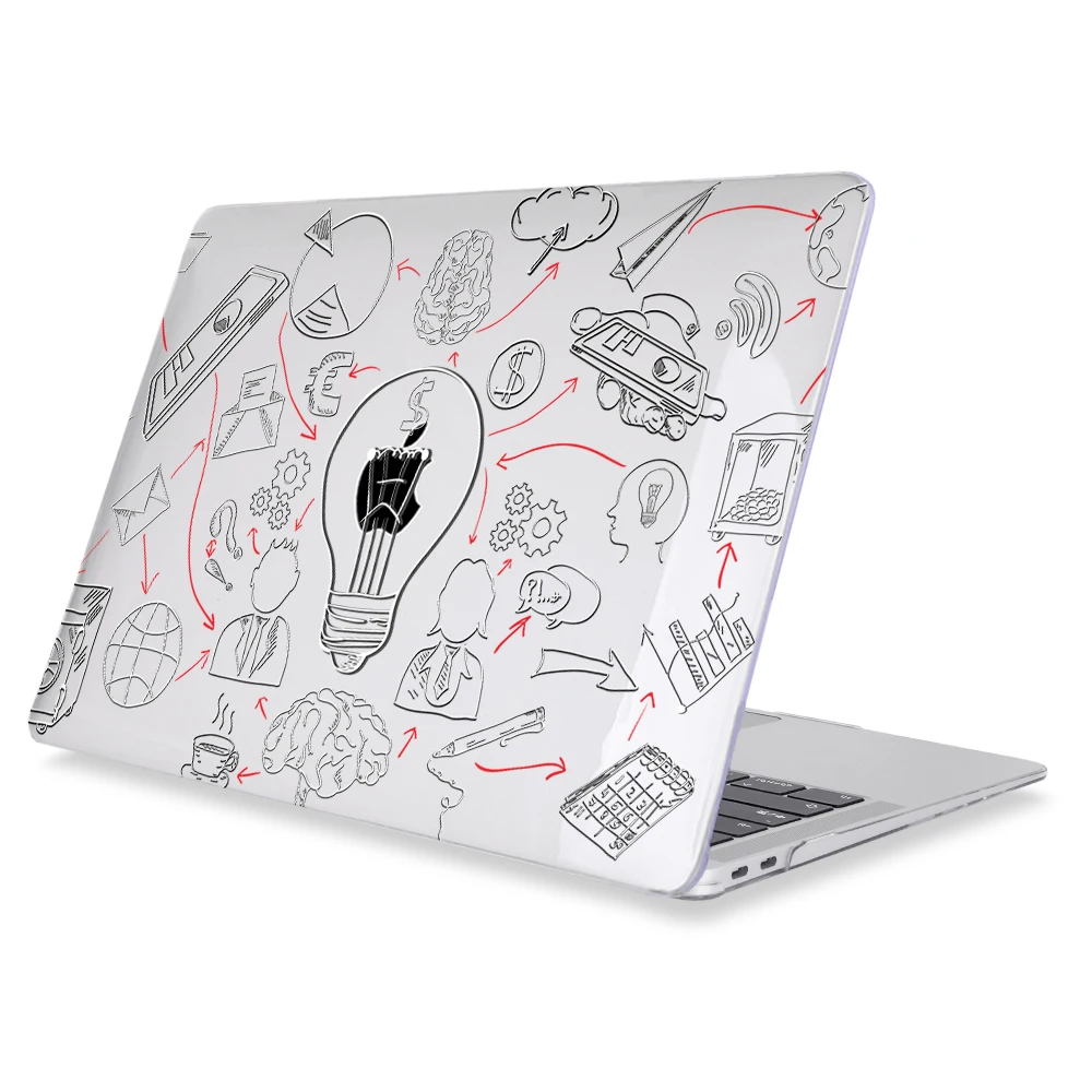 Z525 Redlai пластиковый прозрачный жесткий чехол для MacBook Air Pro retina 11 12 13 15 16 дюймов Touch bar A2141 A2159 A1932 чехол - Цвет: Z525