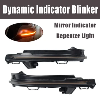 

2 Pieces Dynamic Rearview Mirror Blinker Turn Signal LED light For Audi Q5 FY 2018 2019 Q7 4M 2016 2017 2018 Repeater Light