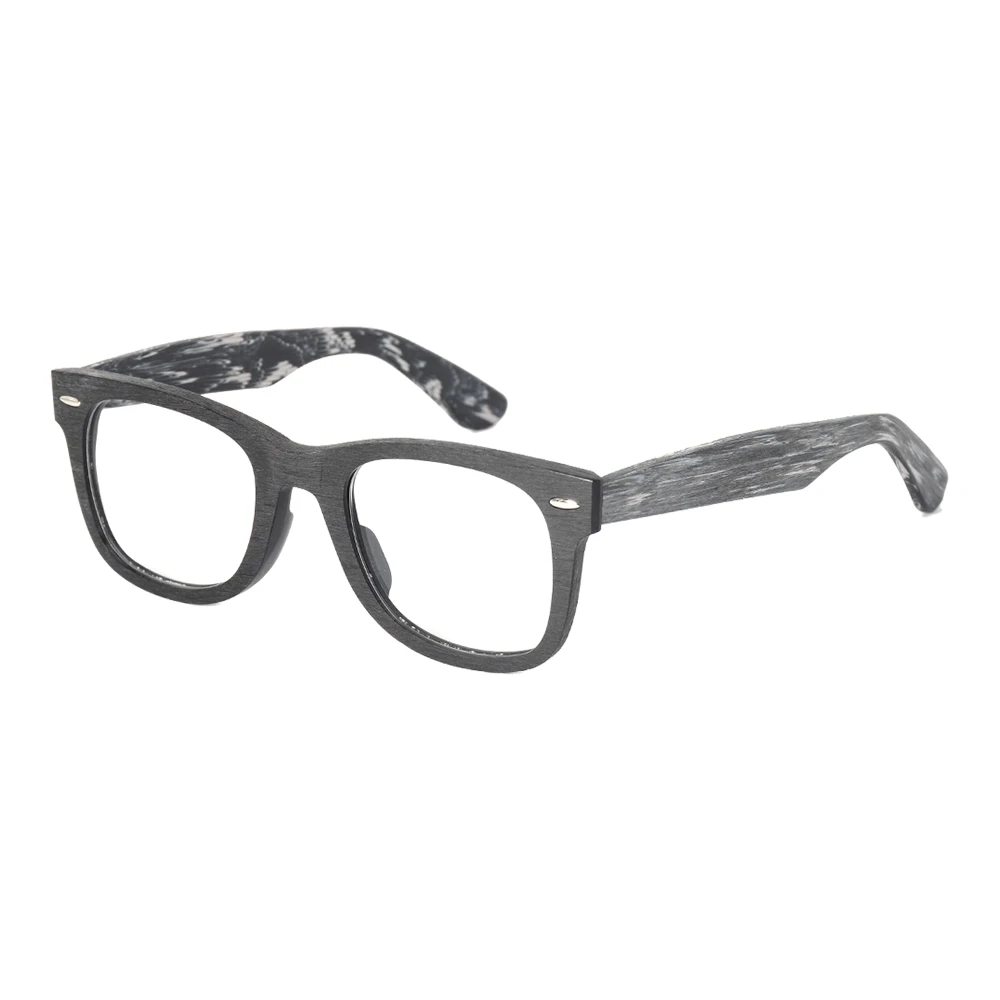 LONSY модные деревянные зерна оптические очки близорукость оправа анти синий светильник Ретро стиль квадратный компьютер оптические очки
