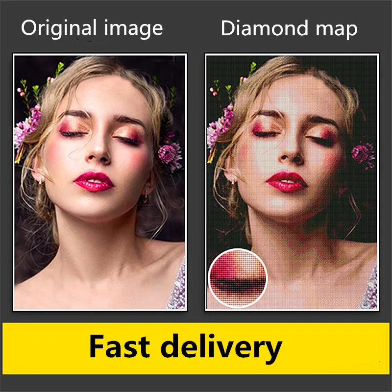 

Photo Custom Diamond Painting Cross Stitch Full Square Picture of Rhinestone DIY Diamond Mosaic Diamond Embroidery Sale