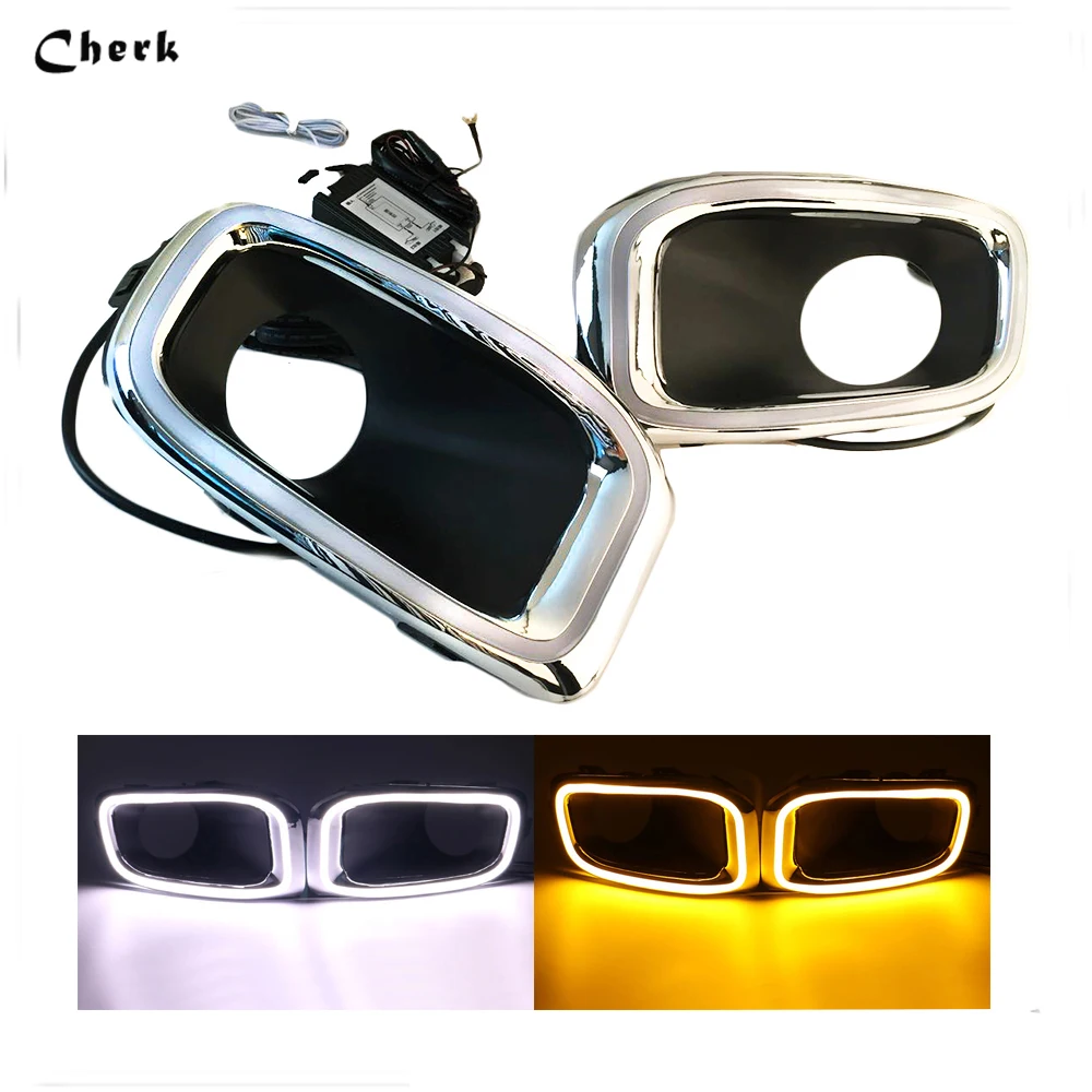 2PCS LED DRL Day Light For Jeep Renegade 2015 2016 Daytime Running