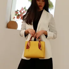 Сумки-тоут из натуральной кожи, женская сумка-мессенджер, Высококачественная сумка, Большая вместительная сумка на плечо с шарфом для женщин, модный дизайн