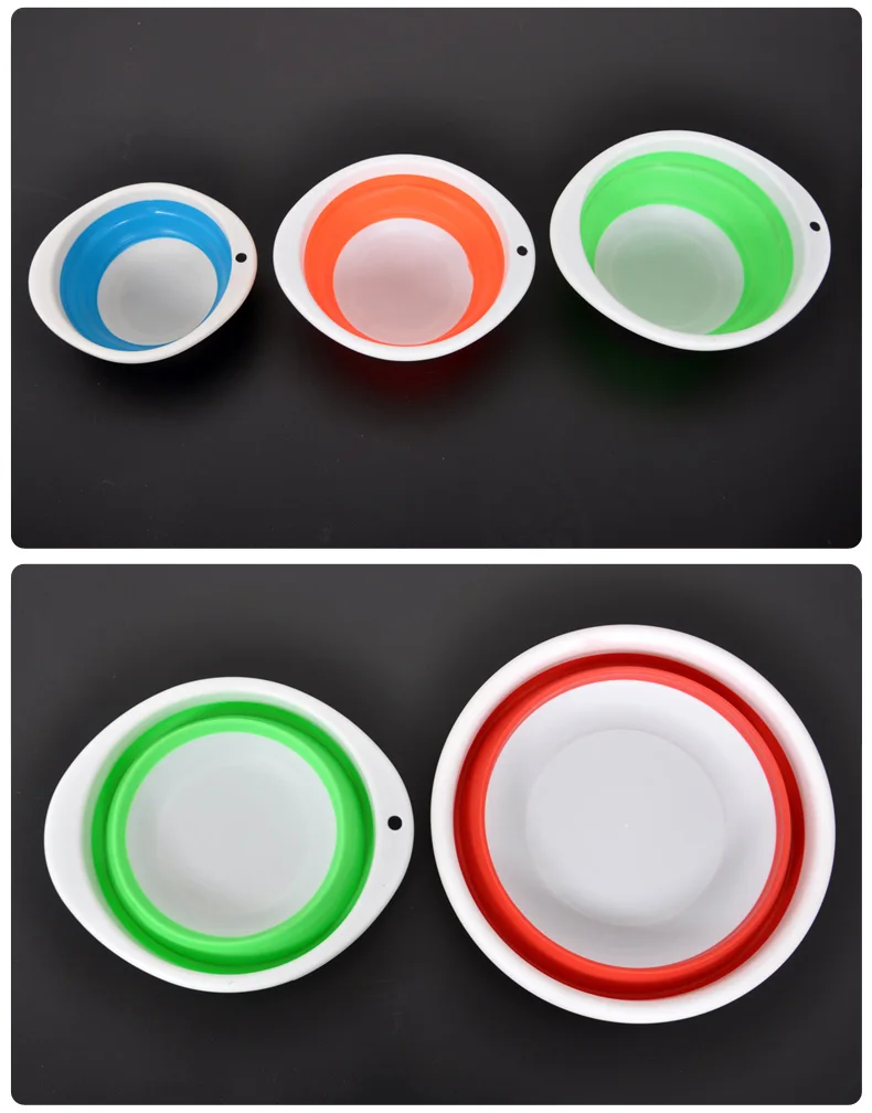Fishing Is Proud Power Portable Foldable er liao pen Disc Bill Bait Bait-mixing Pot Bait Box Bait Bucket Color