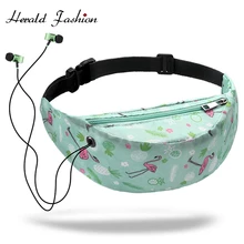Herald модные женские сумки на пояс с принтом, милые поясные сумки, сумки на пояс для девочек-подростков, сумки на пояс для велосипеда, фитнеса, мобильного телефона