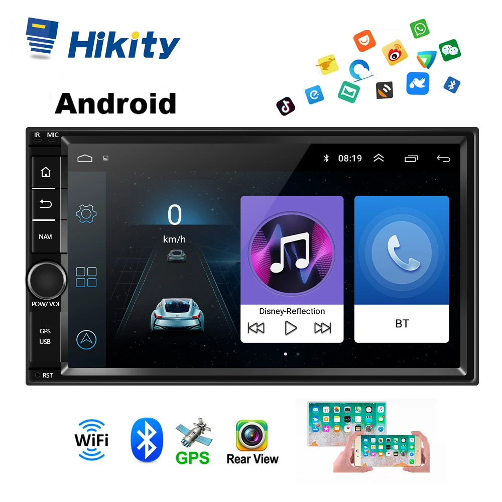 Автомобильный мультимедийный плеер Hikity 2 Din 7 ''сенсорный экран радио Bluetooth MP5