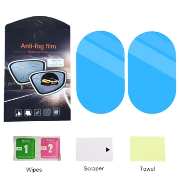 

2 Pcs Car Rearview Mirror Protective Film Car Window Anti Water Anti Fog Rainproof Film Protector Accessories
