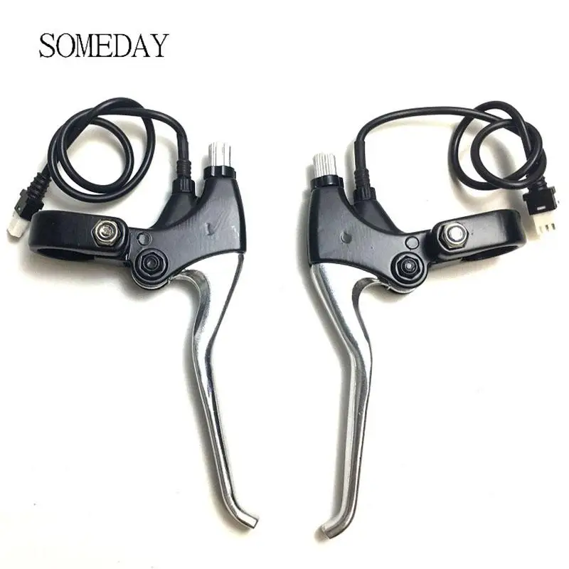 

Tongsheng-Electric Bicycle Brake Lever, Black Aluminum Alloy, Cut Off Power, E-Bike Accessories, TSDZ-2