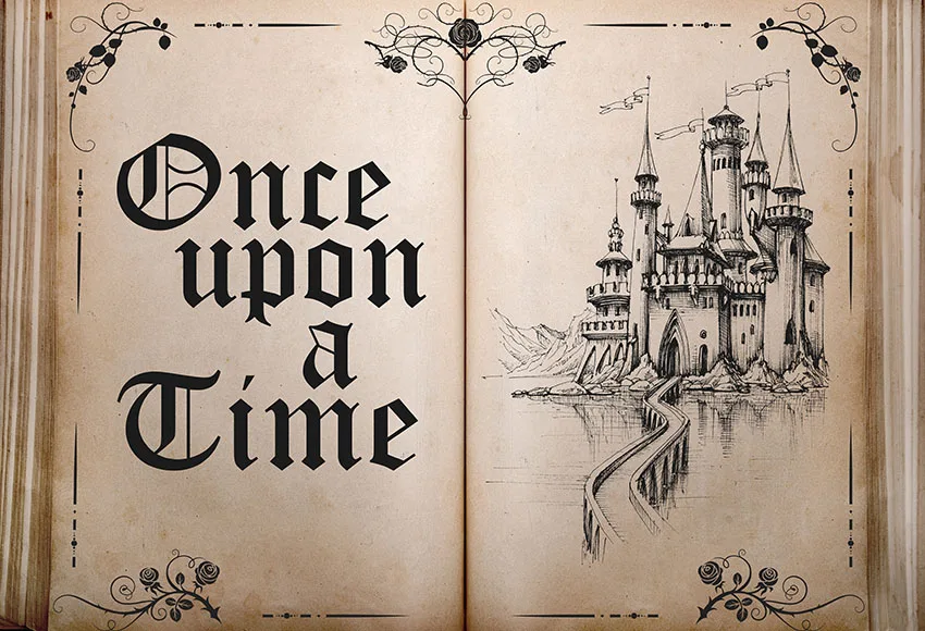 Photography Background Fairy Tale Book Castle Princess Wedding Birthday Decor Backdrop for Photo Studio