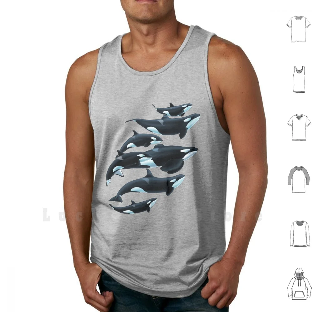 Florida Orcas Canotte Gilet Senza Maniche Orca Killer Balena Killer Balene Balena Delfino Marineland Seaworld Sea World