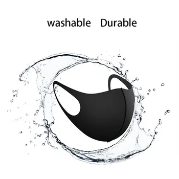 

5 Pcs Fashion Face Mouth Mask Anti Dust Mask Filter Windproof Mouth-muffle Bacteria Proof Flu Face Masks Care Reusable Washable