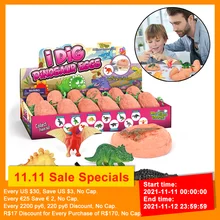 Kit d'excavation de dinosaures, 12 pièces, œufs de Dino mystère, jouets STEM d'apprentissage, cadeau d'activité pour enfants, cadeaux de fête pour enfants 