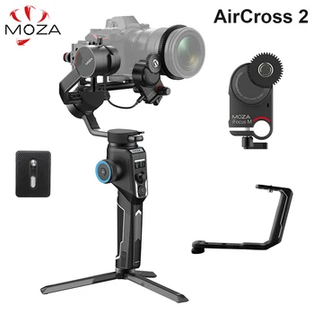 

Moza AirCross 2 Kit 3-Axis Handheld Gimbal Stabilizer for Sony A7 A7II A6400 A9 Panasonic GH5 GH4 Canon DSLR Mirrorless Cameras