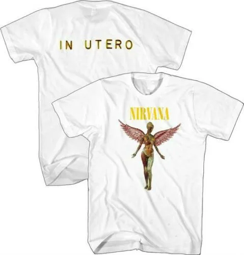 

Authentic Nirvana In Utero Classic Rock Grunge Music Kurt Cobain T Shirt Streetwear Size S-3Xl