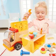 Детские ролевые игры, деревянные развивающие игрушки с гайкой, строительные подарки для детей, От 2 до 3 лет, мужское сокровище# g4