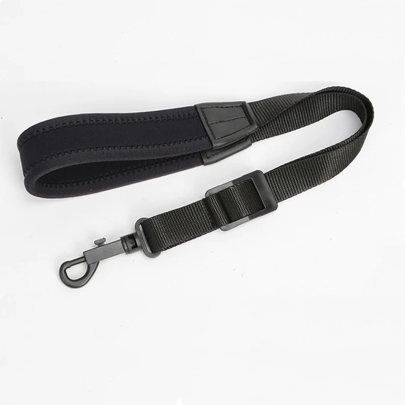 Artibetter Adjustable Saxophone Strap Leather Strap Belt for Tenor Alto Soprano Saxophone Accessories Black