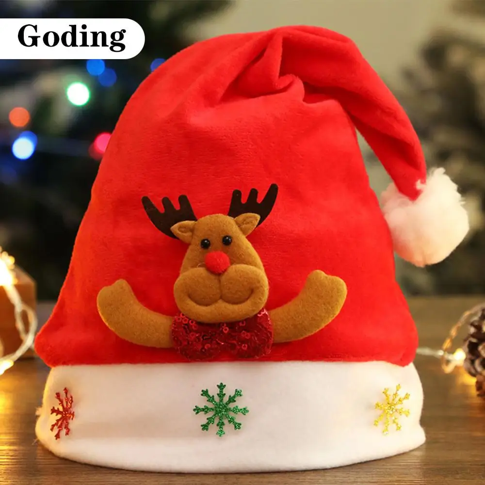 Snowman Old Man Antlers Multi-Style Combination Christmas Hat Non-Woven Fabric And Other Materials XMAS Decoration