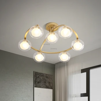 

Modern LED Glass Ceiling Lights Nordic Luxury Creative Ceiling Lamp Bedroom Ceiling Light Kitchen Fixtures Hanging Ceiling Lamps